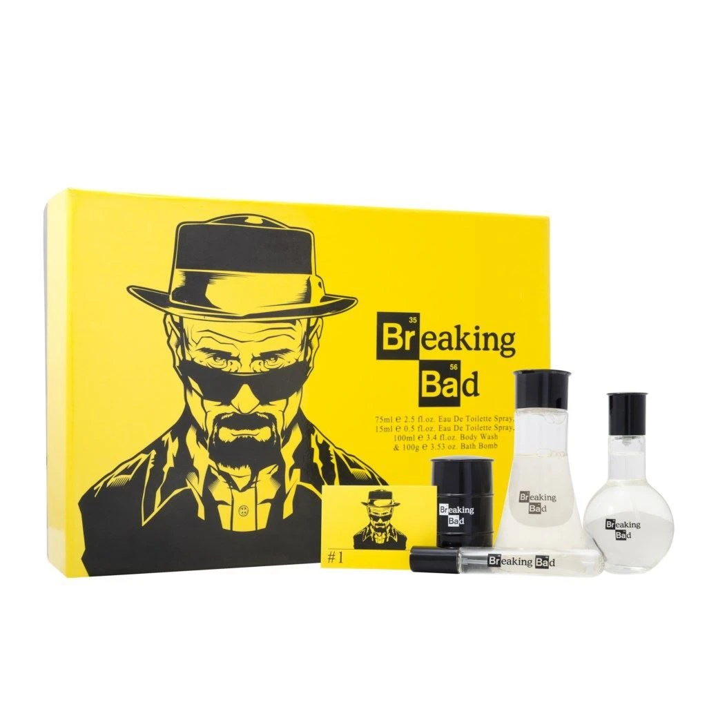 Breaking Bad Breaking Bad Confezione Regalo 75 Ml EDT + 150 Ml Bagnoschiuma + 2 X 14 G Saponi Da Bagno + 15 Ml EDT 3 Breaking Bad Breaking Bad Confezione Regalo 75 Ml EDT + 150 Ml Bagnoschiuma + 2 X 14 G Saponi Da Bagno + 15 Ml EDT