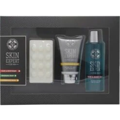 Style & Grace Skin Expert For Him Pamper Pack Confezione Regalo 120ml Balsamo Dopobarba + 120ml Shampoo & Bagnoschiuma + 100g Sapone