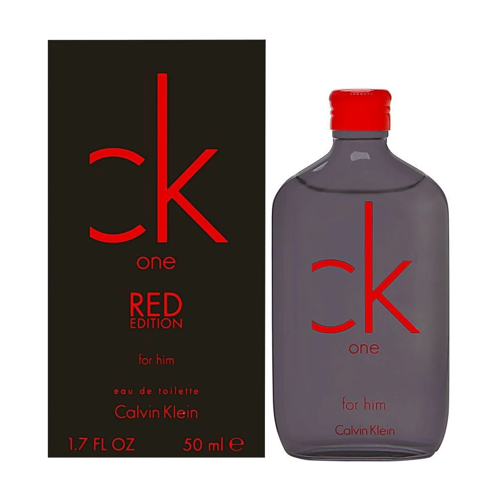 Calvin Klein CK One Red Edition For Him Eau De Toilette 50 Ml Spray 3 Calvin Klein CK One Red Edition For Him Eau De Toilette 50 Ml Spray