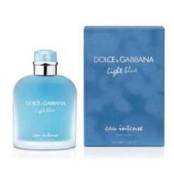 D&G Dolce & Gabbana Light Blue Eau Intense Pour Homme 200 Ml Eau De Parfum Edp Spray Profumo Uomo