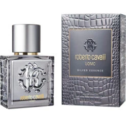 Roberto Cavalli Silver Essence 40 Ml Eau De Toilette Profumo Uomo [ NUOVO, ORIGINALE, NO-TESTER ]