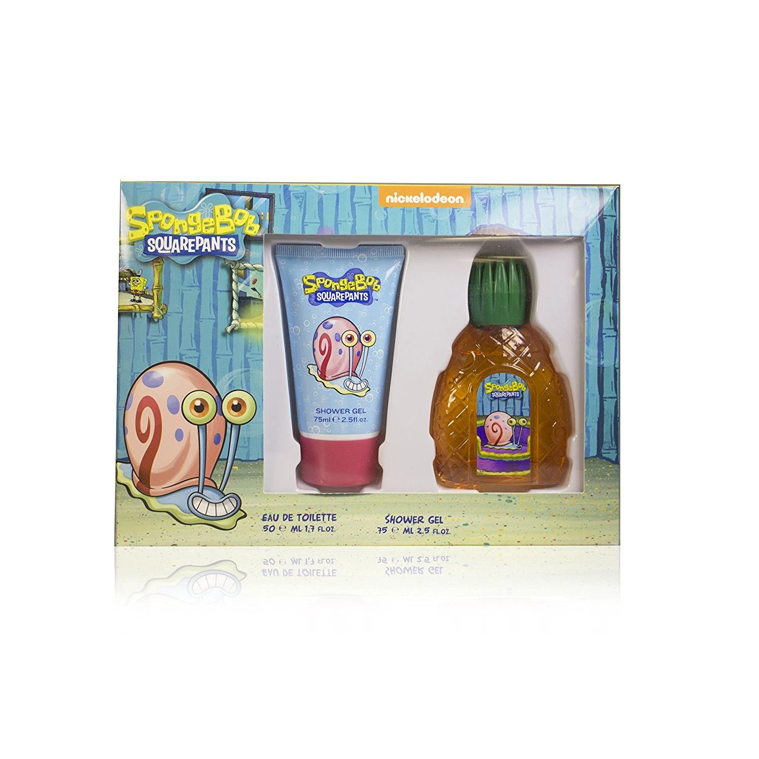 Spongebob SquarePants Gary Confezione Regalo 50 Ml EDT + 75 Ml Gel Doccia Unisex 3 Spongebob SquarePants Gary Confezione Regalo 50 Ml EDT + 75 Ml Gel Doccia Unisex