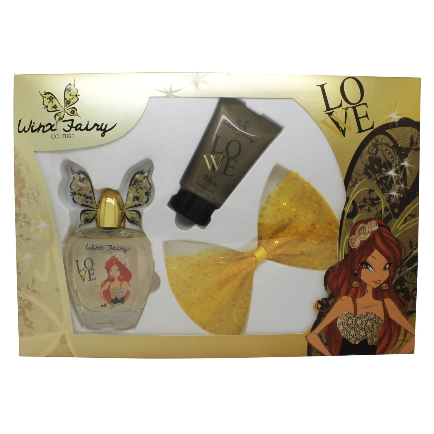 Winx Club Fairy Bloom Confezione Regalo 100ml EDT + 75ml Lozione Corpo + Molletta Capelli 3 Winx Club Fairy Bloom Confezione Regalo 100ml EDT + 75ml Lozione Corpo + Molletta Capelli