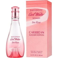Davidoff Cool Water Woman Sea Rose Caribbean Summer Edition 100 Ml Eau De Toilette Edt Profumo Donna